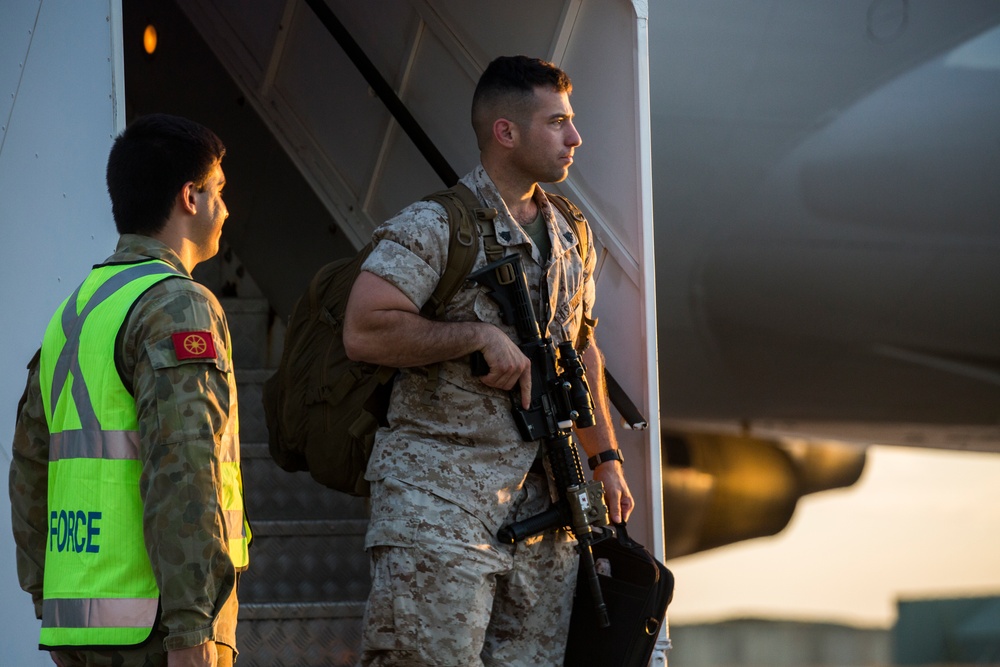 1st Battalion, 1st Marines arrival to Darwin