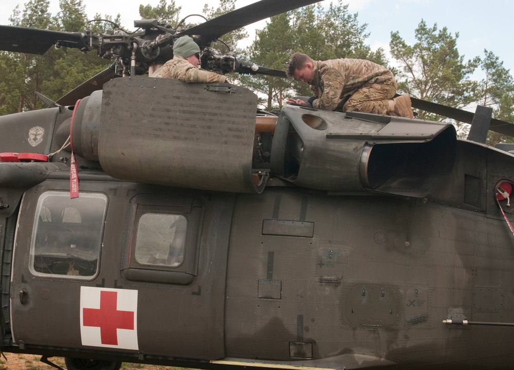 Soldiers gear up for medevac mission