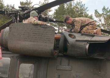 Soldiers gear up for medevac mission
