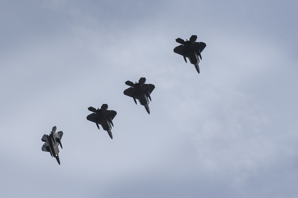 Maintaining air dominance, F-22s train at RAF Lakenheath