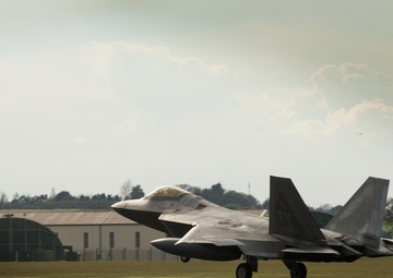Maintaining air dominance, F-22s train at RAF Lakenheath