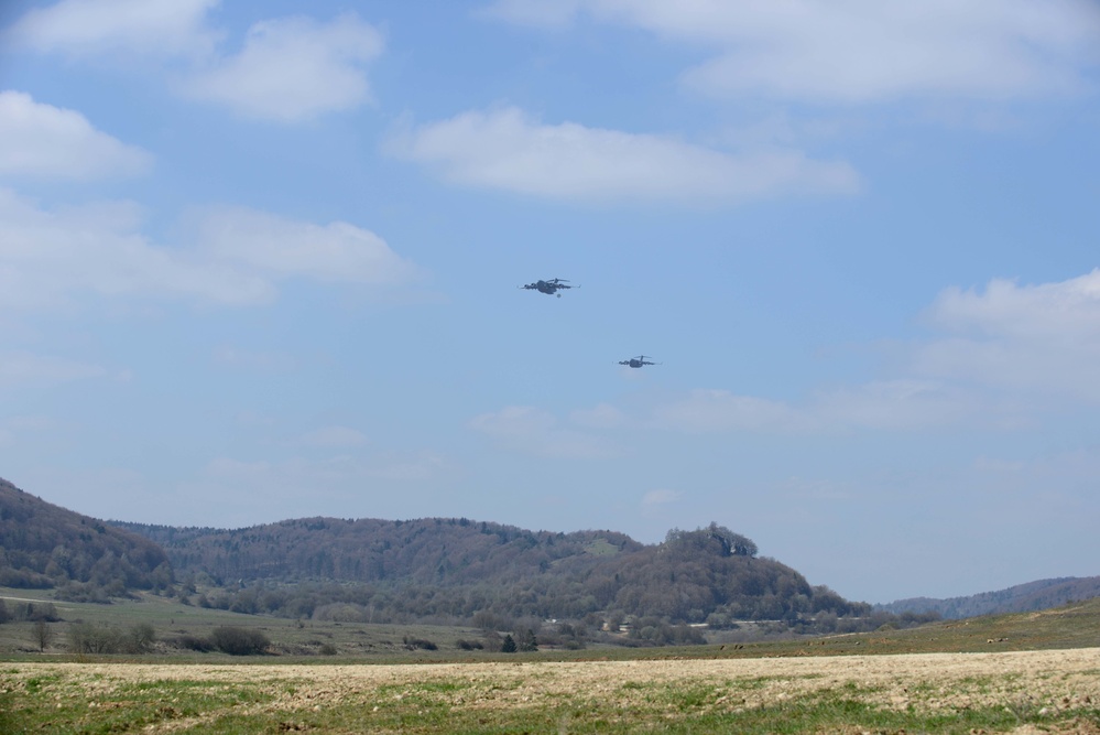 Heavy Equipment and Personnel drop down on the Hohenfels Training Area