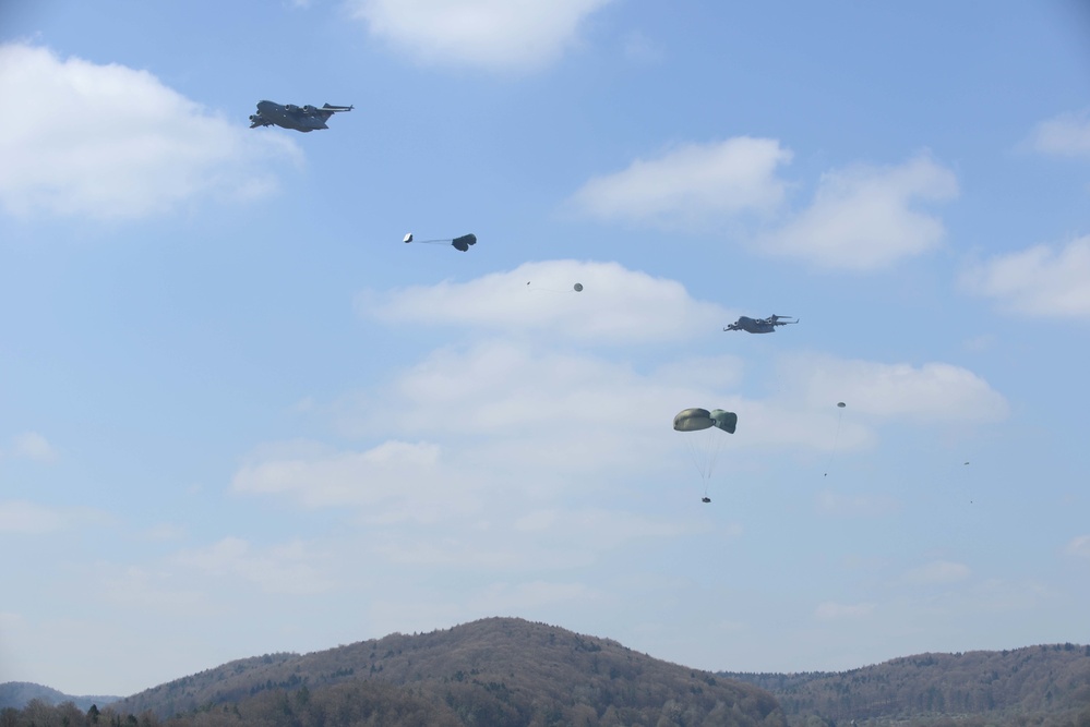 Heavy Equipment and Personnel drop down on the Hohenfels Training Area