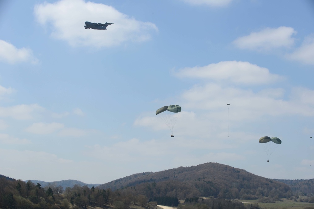 Heavy Equipment and Personnel drop down on the Hohenfels Training Area