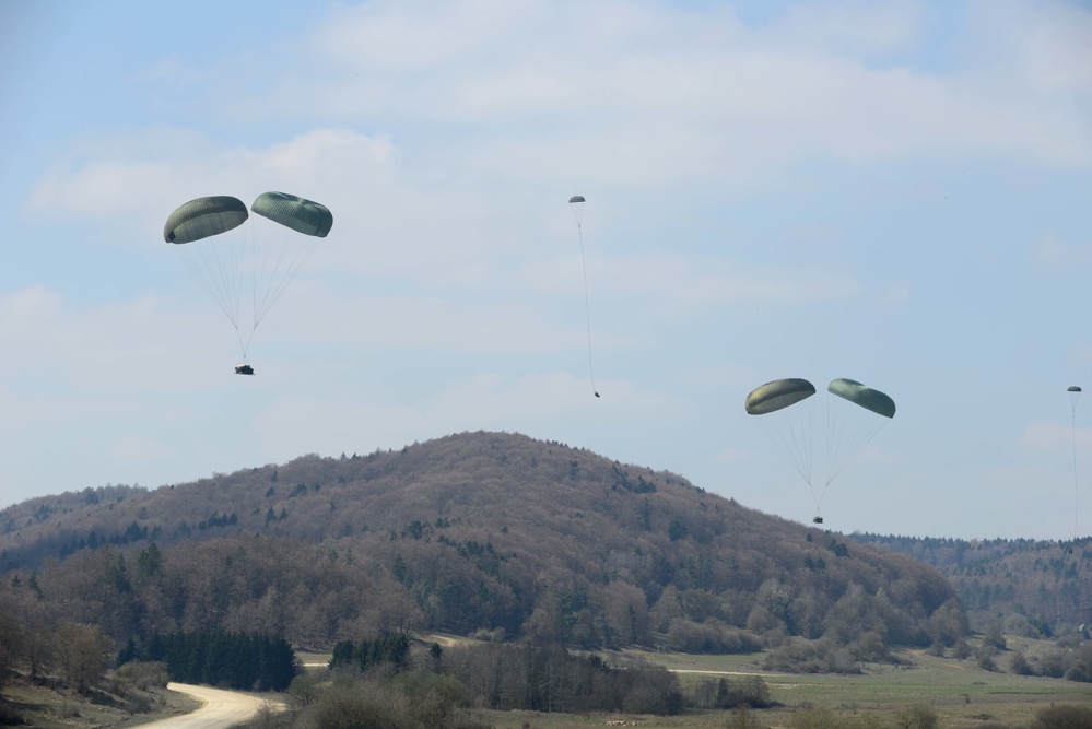 Heavy Equipment and Personnel drop down on the Hohenfels Training Area