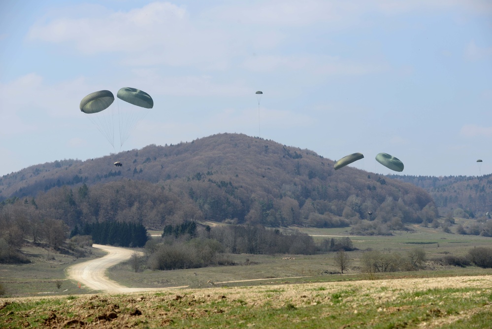 Heavy Equipment and Personnel drop down on the Hohenfels Training Area