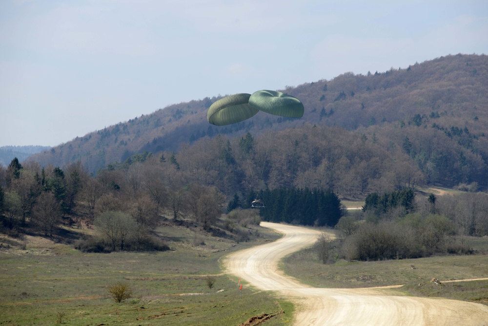 Heavy Equipment and Personnel drop down on the Hohenfels Training Area