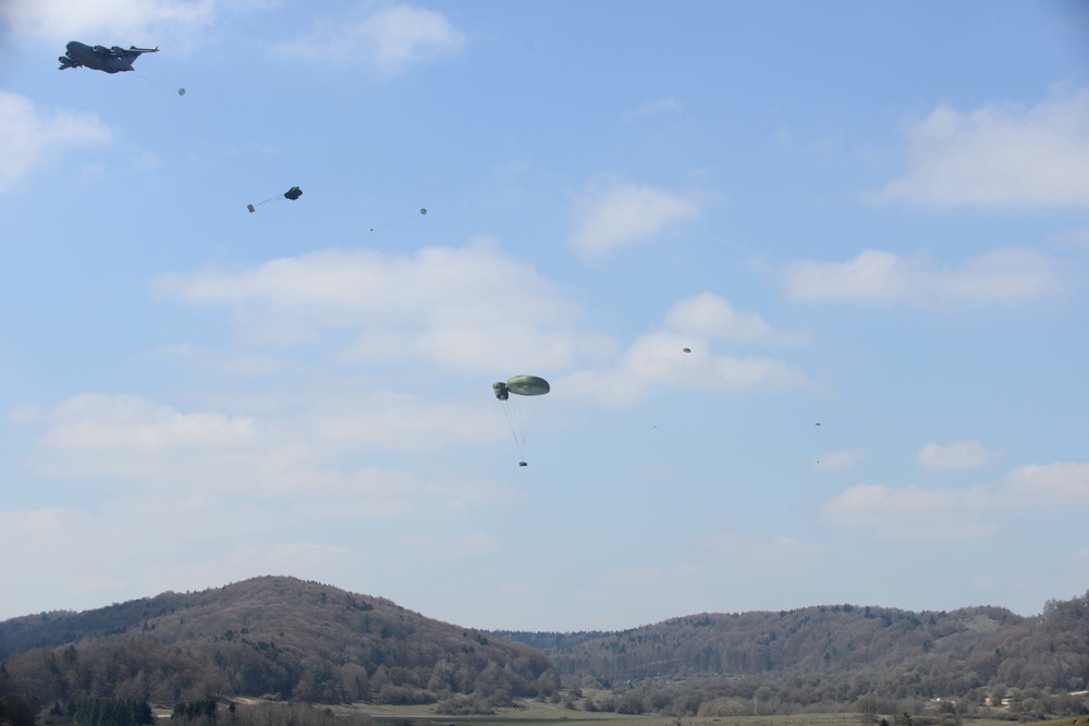 Heavy Equipment and Personnel drop down on the Hohenfels Training Area