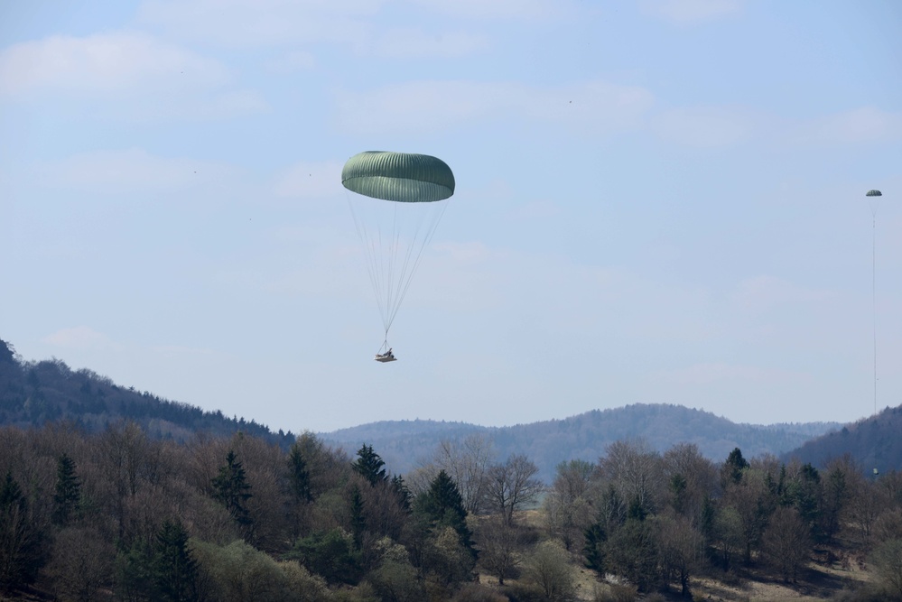 Heavy Equipment and Personnel drop down on the Hohenfels Training Area