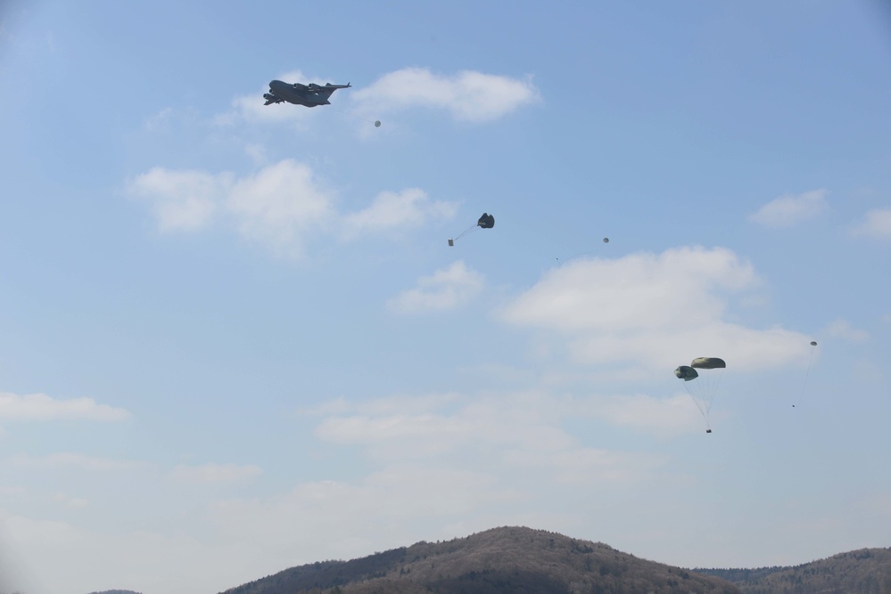 Heavy Equipment and Personnel drop down on the Hohenfels Training Area