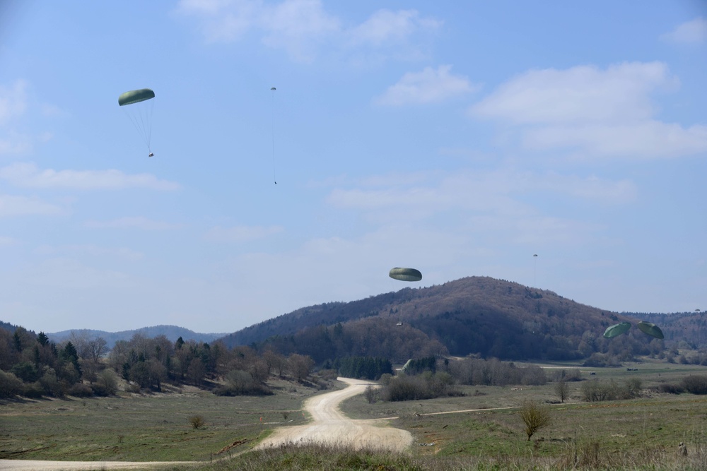 Heavy Equipment and Personnel drop down on the Hohenfels Training Area