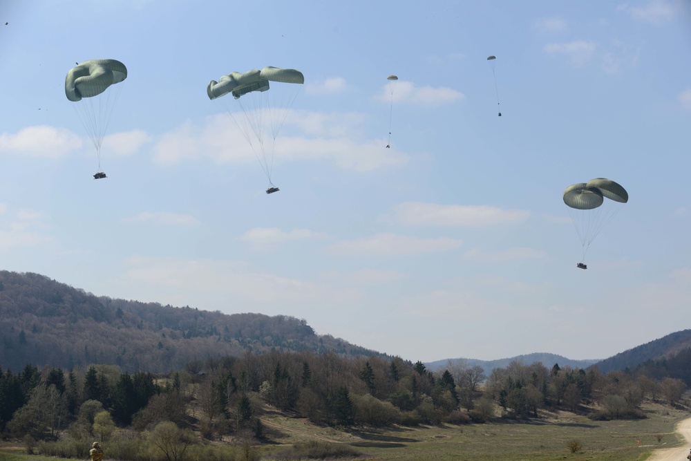 Heavy Equipment and Personnel drop down on the Hohenfels Training Area