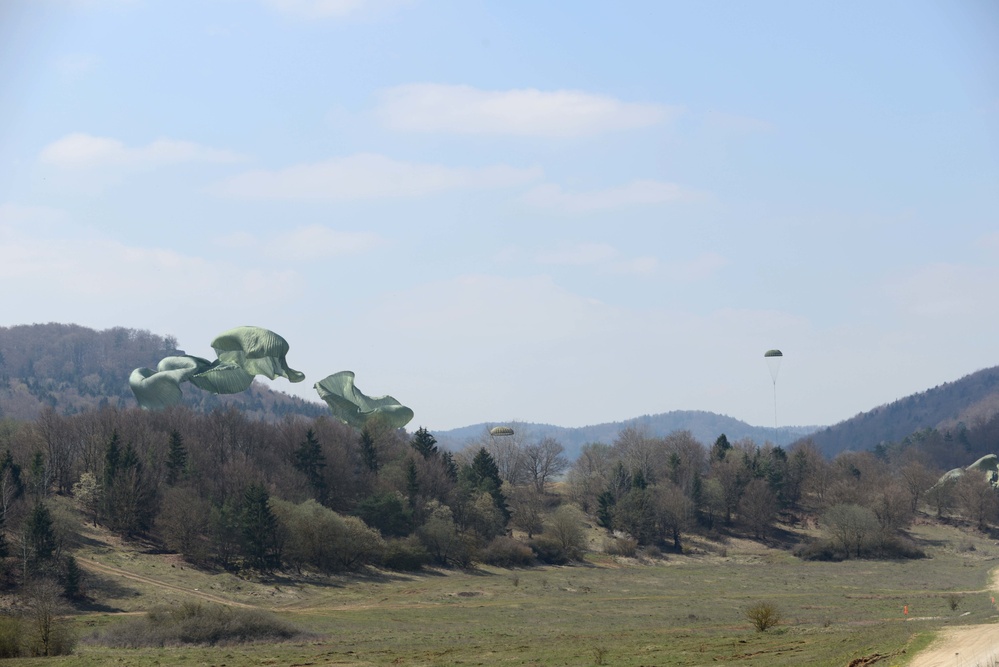 Heavy Equipment and Personnel drop down on the Hohenfels Training Area