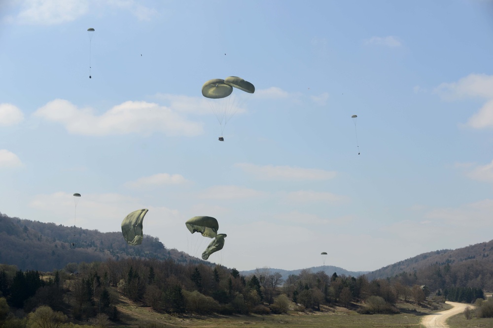 Heavy Equipment and Personnel drop down on the Hohenfels Training Area