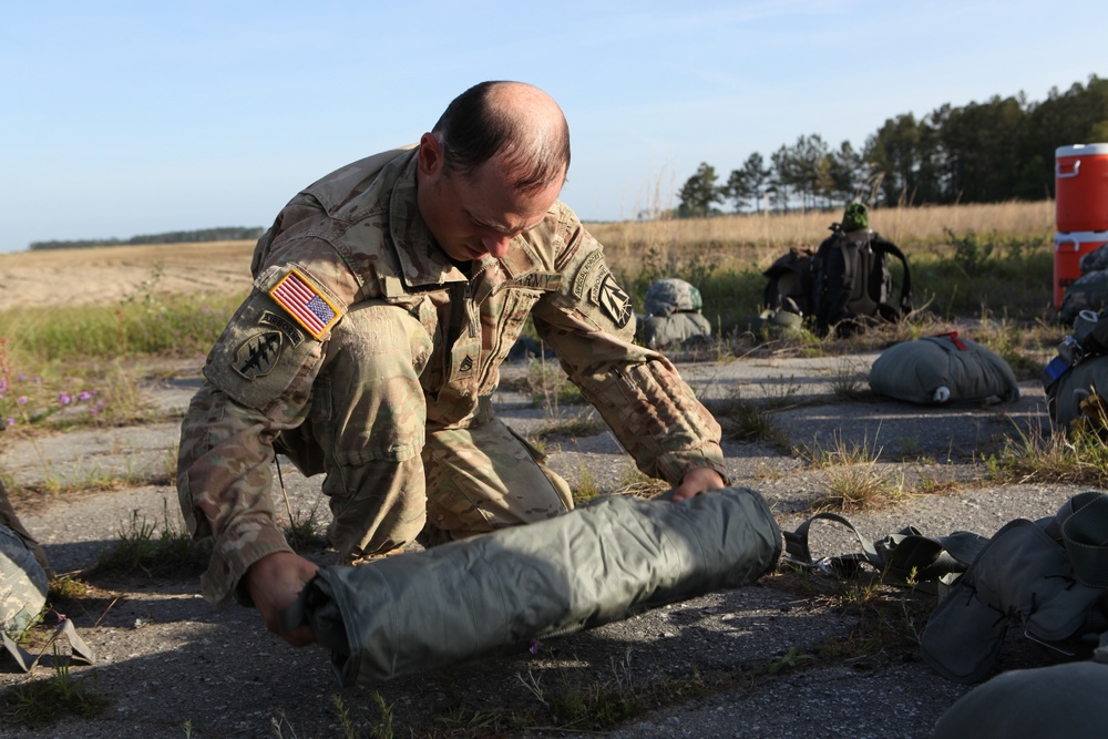 A paratrooper prepares for an Airborne Operation.