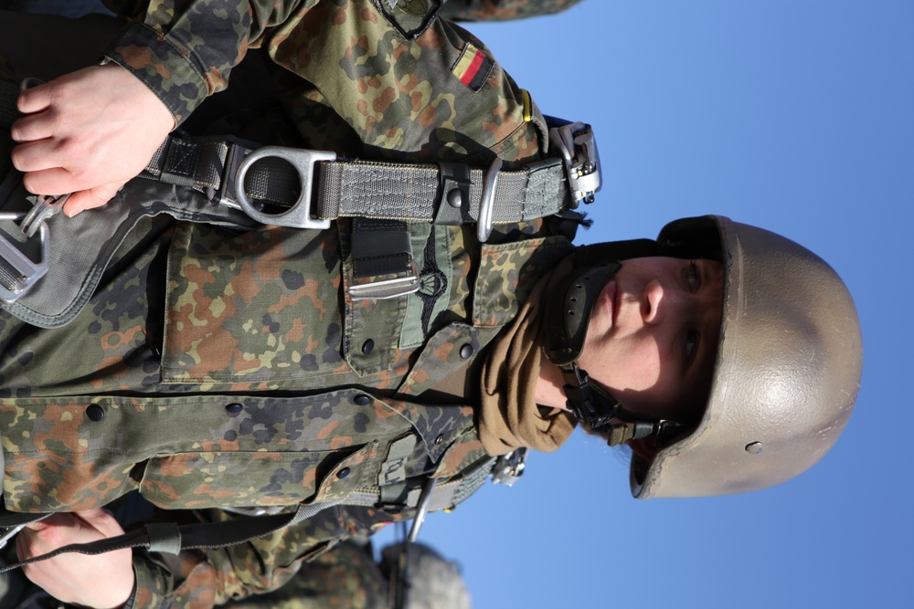 German captain prepares to participate in Airborne mission.