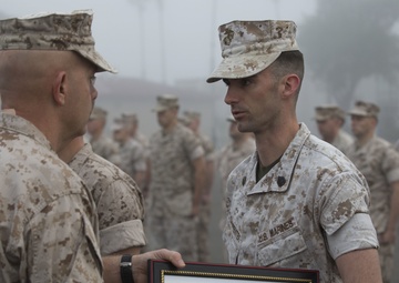 I MEF CG, Sgt. Maj. Meritoriously promote new SNCOs