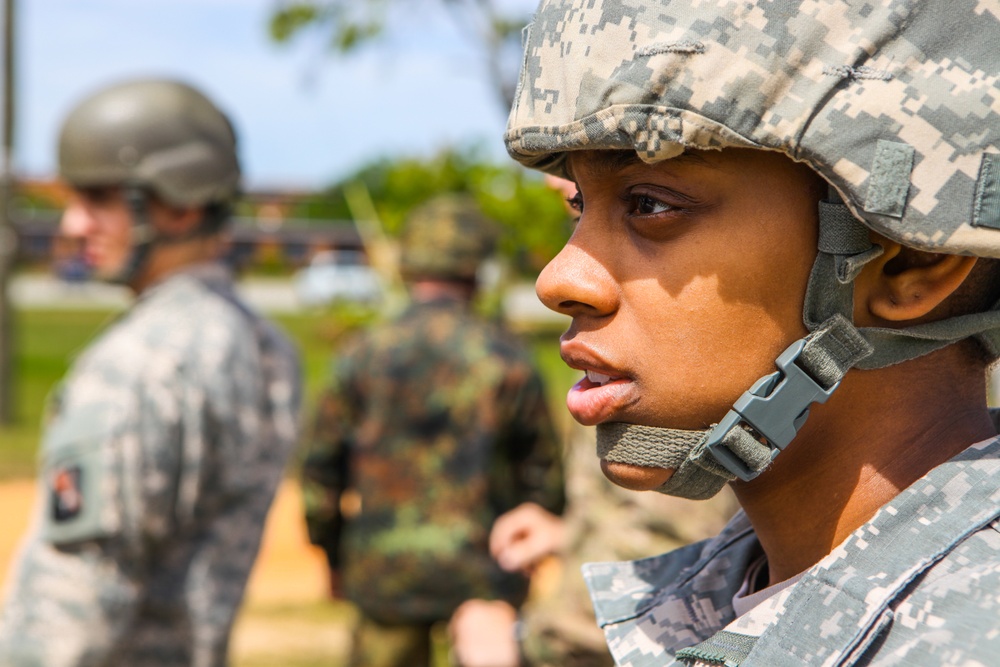 U.S. Army soldier participates in Sustained Airborne Training.