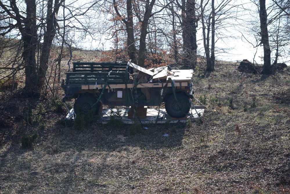 Heavy Equipment and Personnel drop down on the Hohenfels Training Area