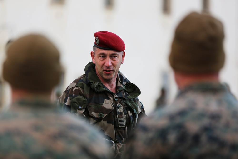 SPMAGTF-CR-AF Marines arrive to French Commando training