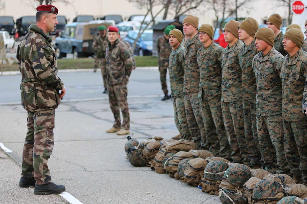 SPMAGTF-CR-AF Marines arrive to French Commando training