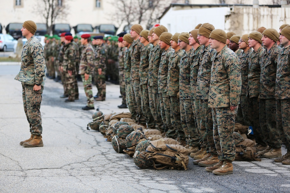 SPMAGTF-CR-AF Marines arrive to French Commando training