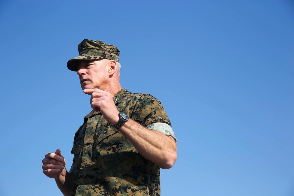 2nd Marine Division Commanding General visits BSRF Marines