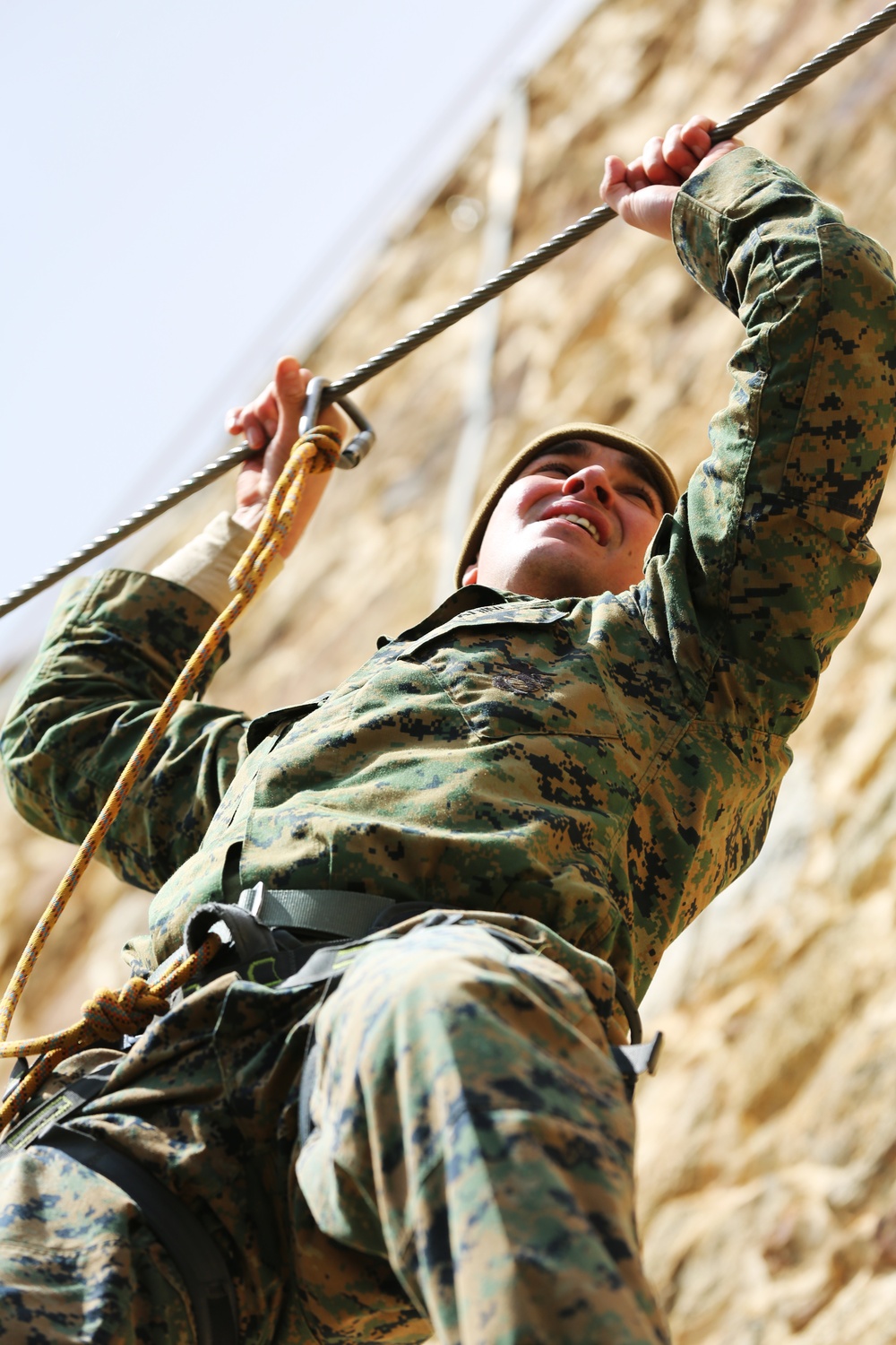 SPMAGTF-CR-AF Marines take on French Commando obstacle course