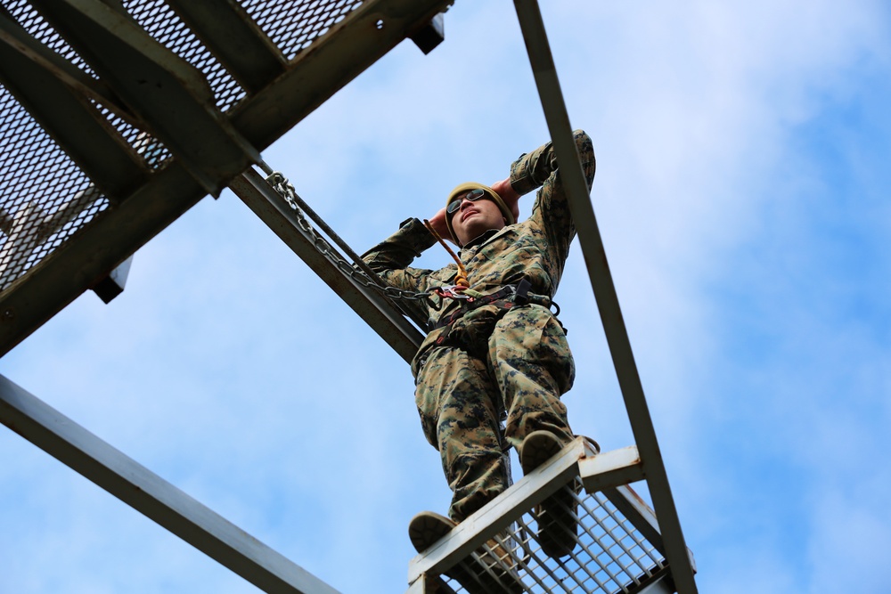 SPMAGTF-CR-AF Marines take on French Commando obstacle course