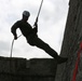 SPMAGTF-CR-AF Marines rappel during French Commando training