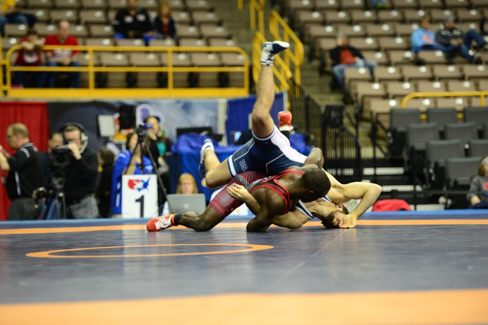 Soldiers compete in 2016 U.S. Olympic Wrestling Trials