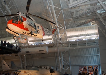 Smithsonian induction of Coast Guard HH-52A Seaguard helicopter