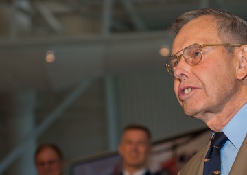 Smithsonian induction of Coast Guard HH-52A Seaguard helicopter