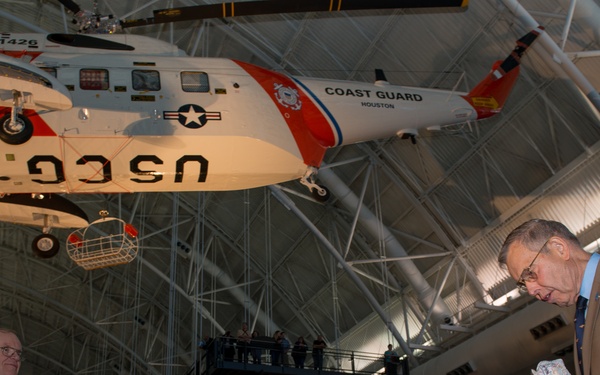 Smithsonian induction of Coast Guard HH-52A Seaguard helicopter