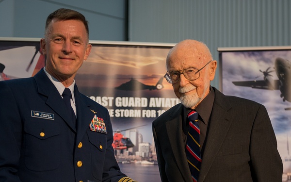 Smithsonian induction of Coast Guard HH-52A Seaguard helicopter