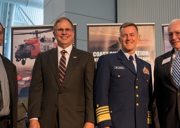 Smithsonian induction of Coast Guard HH-52A Seaguard helicopter