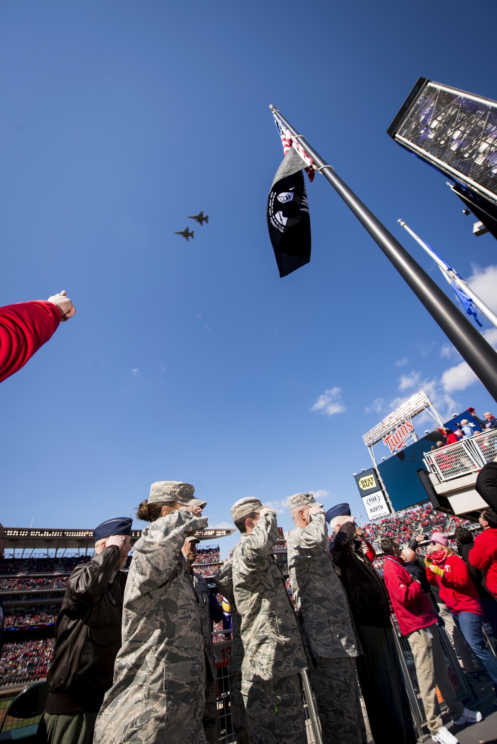 Twins Opening Day Flyover