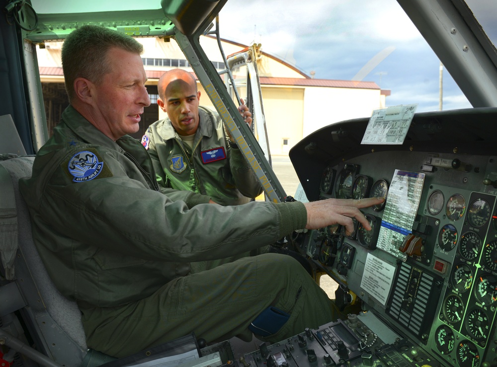 Fighter pilot flies UH-1N, gains perspective