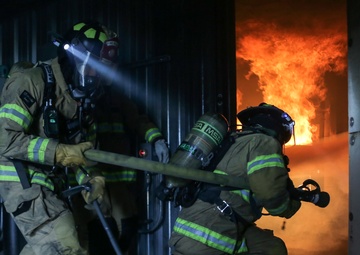 JBER firefighters conduct live-fire training