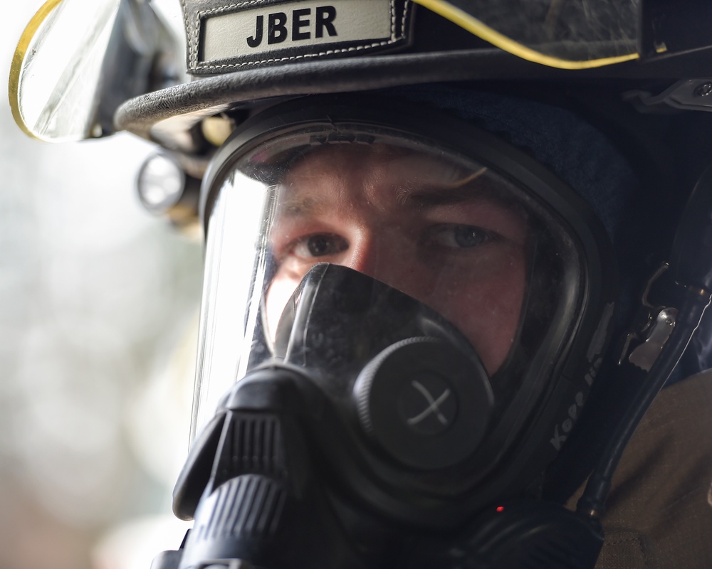 JBER firefighters conduct live-fire training