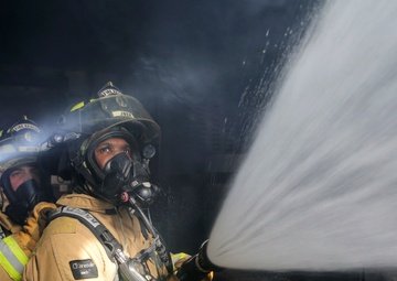JBER firefighters conduct live-fire training