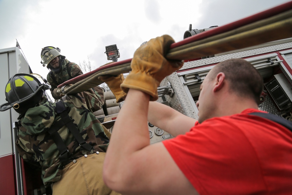 JBER firefighters conduct live-fire training