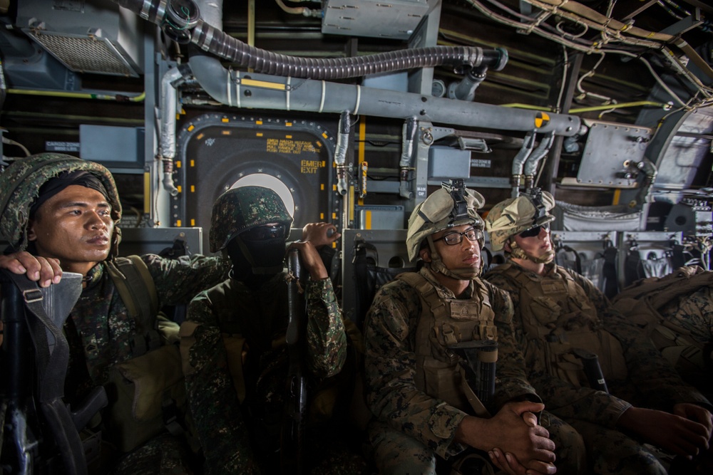 U.S. and Philippine Marines Final Training Scenario of BK 16