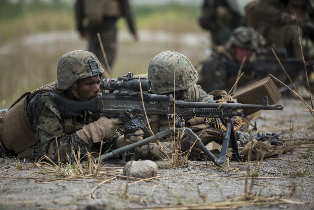 U.S. and Philippine Marines Final Training Scenario of BK 16