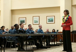 Sexual assault expert Anne Munch visits Pearl Harbor