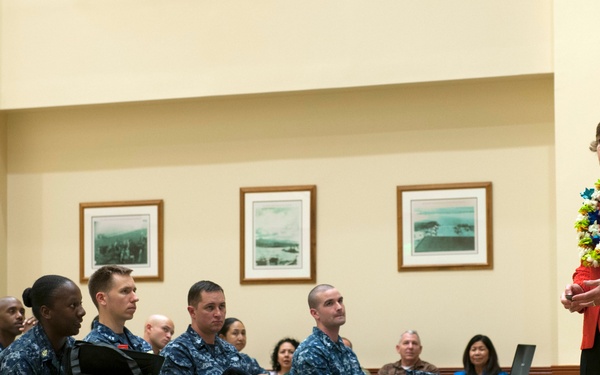 Sexual assault expert Anne Munch visits Pearl Harbor