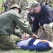 Lithuania Soldier demonstrates how to apply an improvised tourniquet