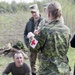 Canadian Soldier instructs on how to treat a chest wound