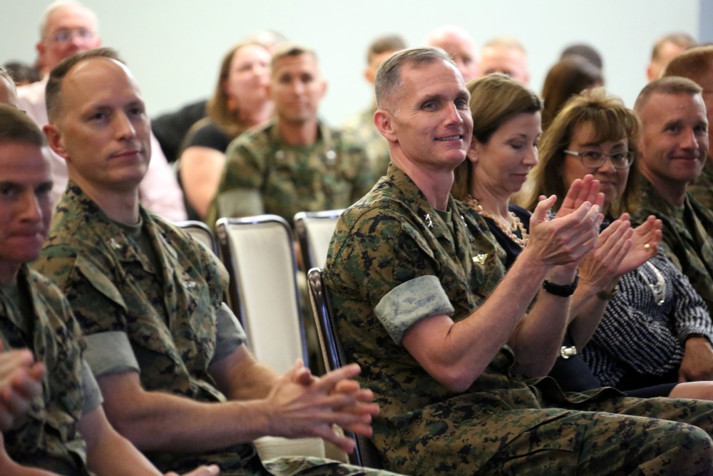 Volunteers recognized during a volunteer appreciation awards ceremony