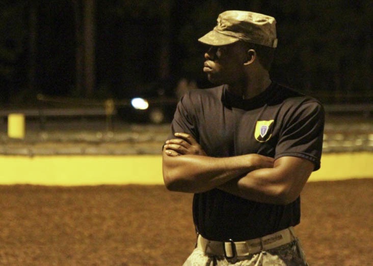 Ranger Instructor waits for competition to begin